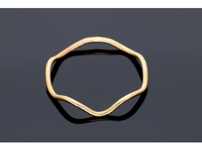 Inele dama minimalist aur 14K galben infinity