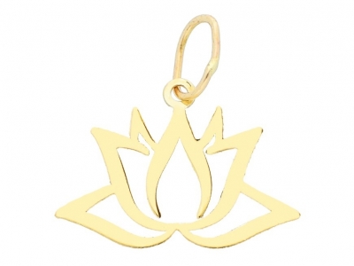 Martisor aur 14k - Pandantiv din aur 14K simbol lotus