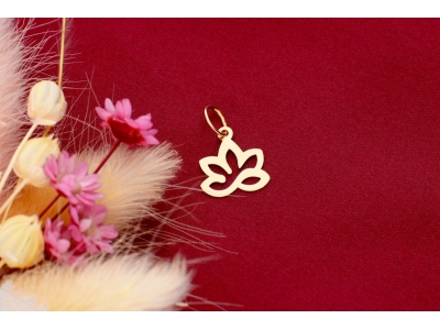 Medalioane aur 14K - martisor lotus infinity